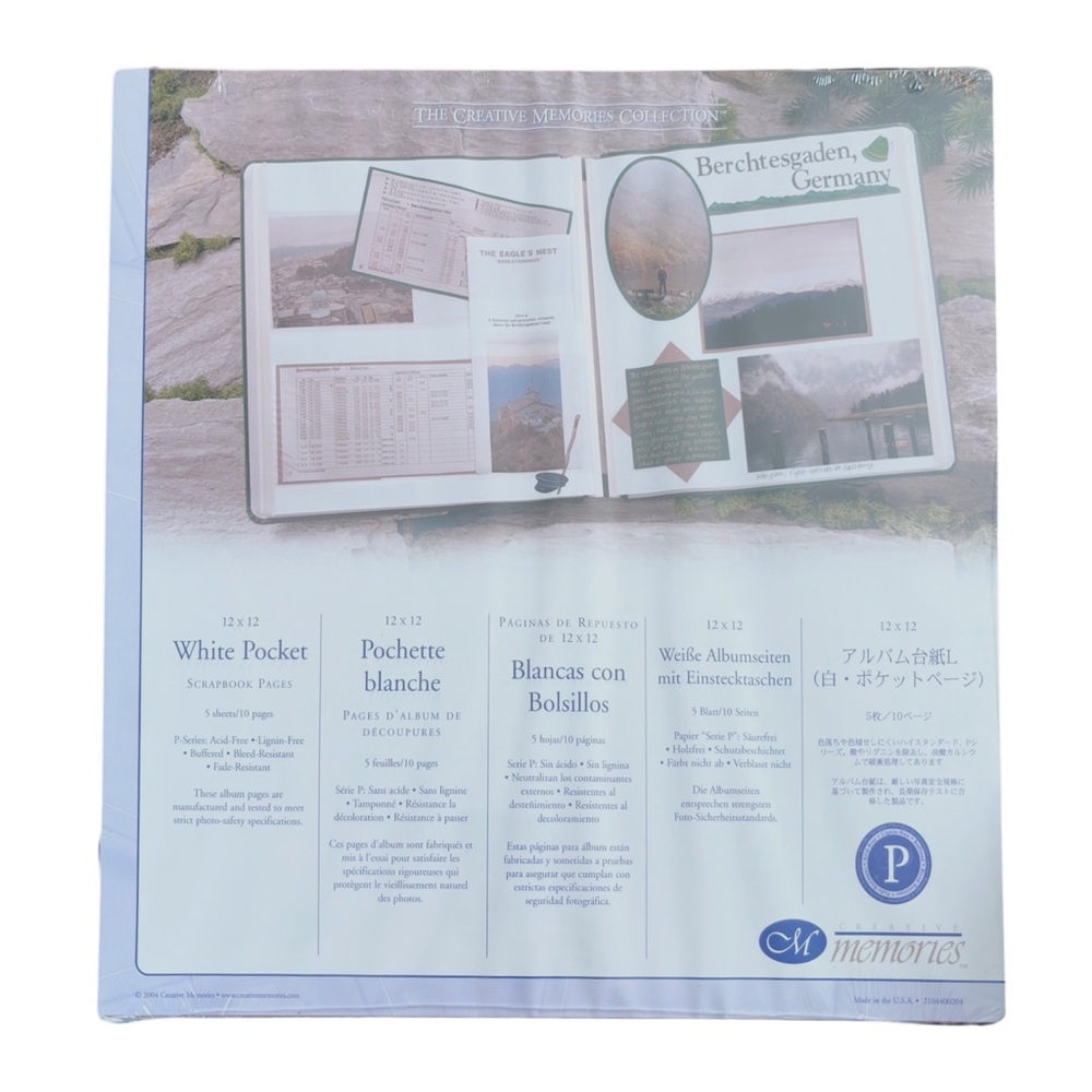 WHITE POCKET PAGES Creative Memories Scrapbook Pages Original 12x12 NEW NWT